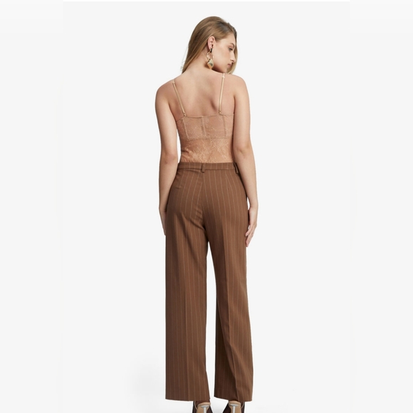 NWT Anthropologie Bardot Fleur Lace Corset Bodysuit - 10 - Picture 2 of 3